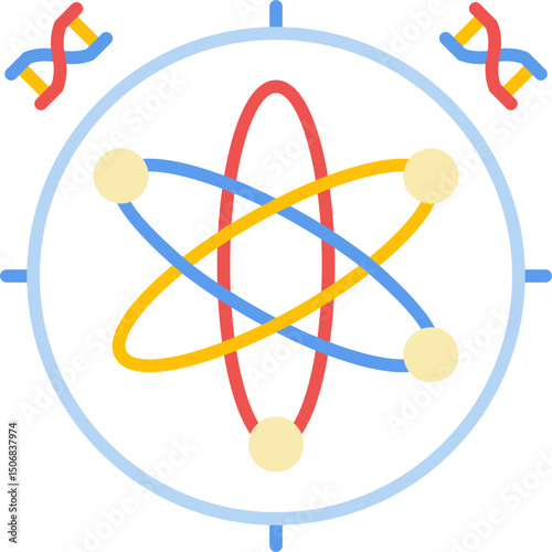 Physics Icon Vector Element