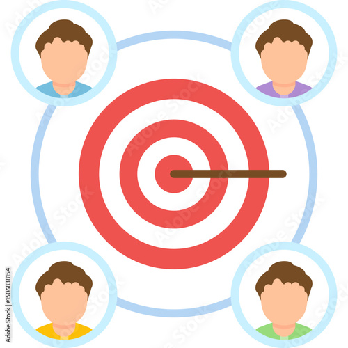 Goal Icon Vector Element
