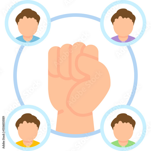 Strong Icon Vector Element