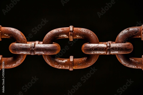 link patterns on an old chain Rust