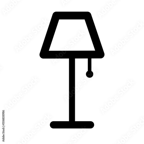 Lamp icon – vector standing floor lamp
