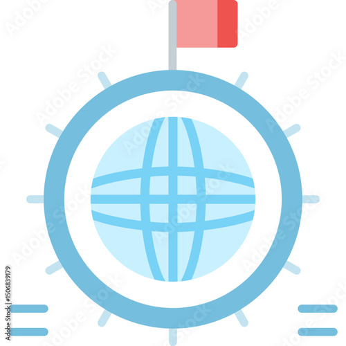 Worldwide Icon Vector Element