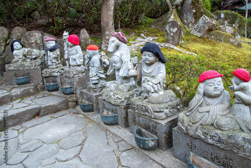 The 500 Rakan Statues in Miyajima island, Japan