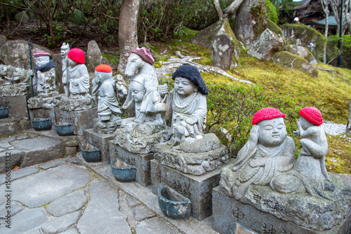 The 500 Rakan Statues in Miyajima island, Japan
