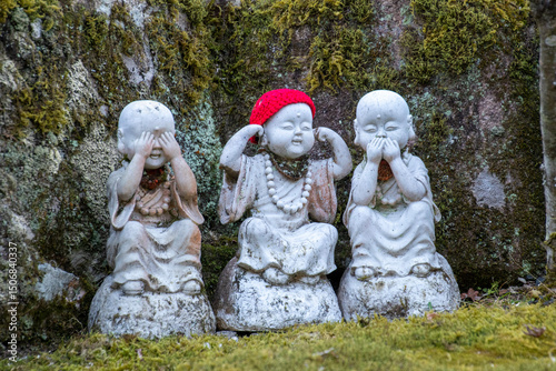 The 500 Rakan Statues in Miyajima island, Japan