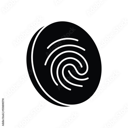 Fingerprint vector icon