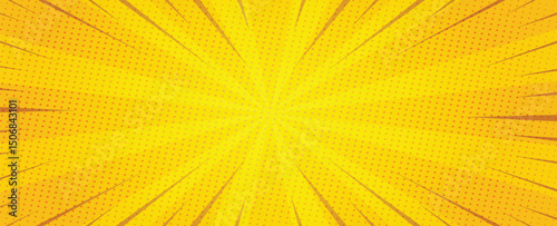 abstract yellow comic zoom.