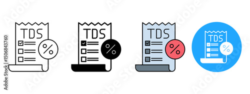TDS Icon Set – Line, Glyph, Fill & Background Styles