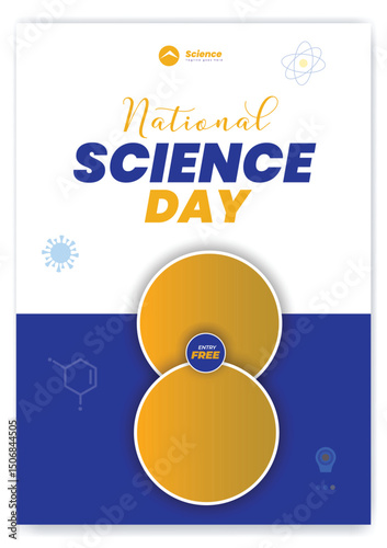 World National Science fiction day template flyer and poster. Happy world science fiction day celebration