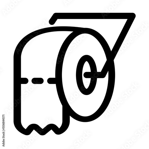 Toilet paper symbol - Clean water filtration or water which cleans something vector illustration.