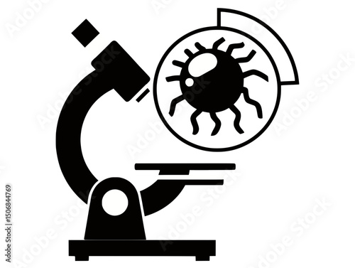 Oncology Microscope Icon