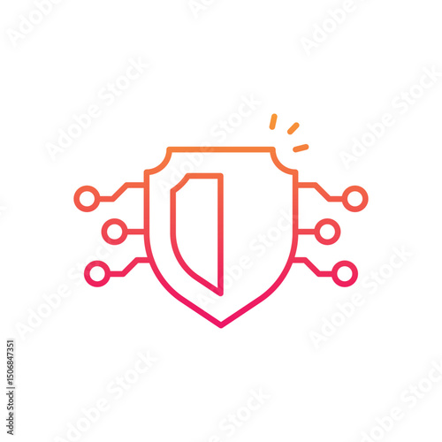 Cyber security vector icon