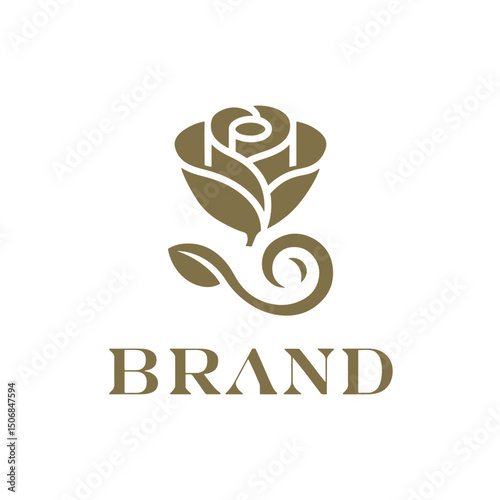 Rose silhouette design vector