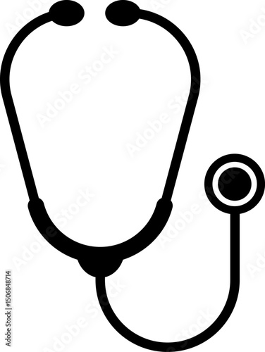 Stethoscope Medical Tool. doctor's diagnostic heart examination.  medical equipment stethoscope. signify diagnostic healthcare
