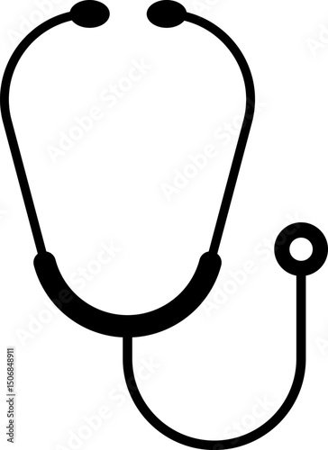 Stethoscope Medical Tool. Auscultation Device. symbolizing healthcare and medical examination. vital tool of modern medicine
