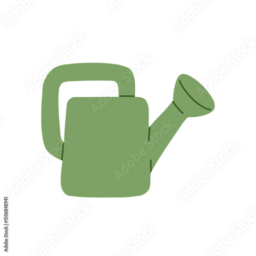 This is a Green Watering Can specifically designed for Gardening and Plant Care for your garden Vector illustration