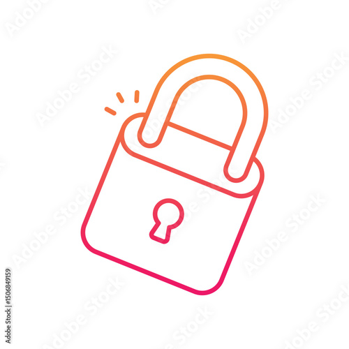 Padlock vector icon