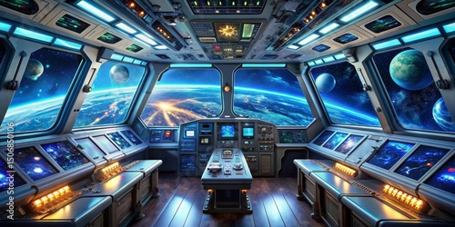 Spaceship Bridge Earthrise ...