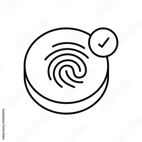 Biometrics vector icon