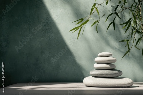 Serene Stone Balance in Natural Light