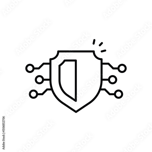Cyber security vector icon