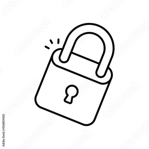 Padlock vector icon