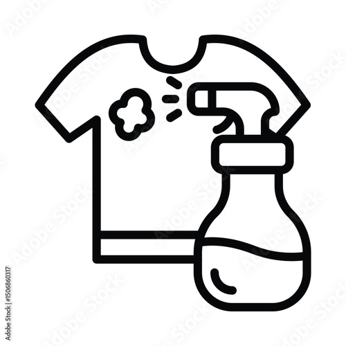 Stain Removal Vector outline icon. Eps 10 file