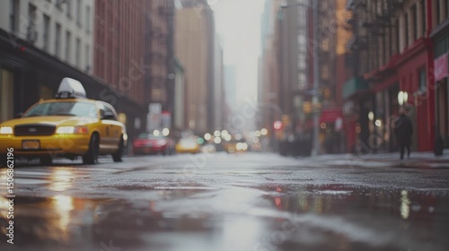 Rainy City Street
