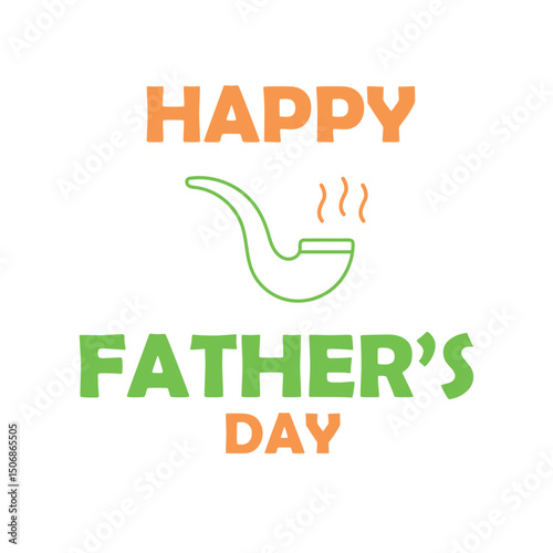 Happy Father's Day Greeting Card Vector