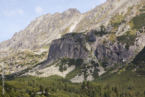 Majestic Mountain Landscape Under a Clear Summer Sky in Slovakia – Daytime Photography