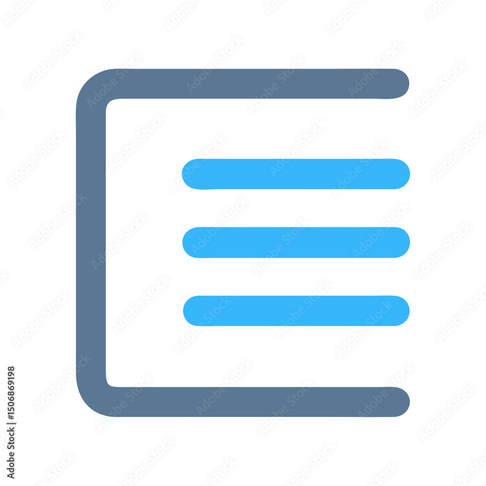Menu button or hamburger icon on White Background Menu button or hamburger icon on White Background