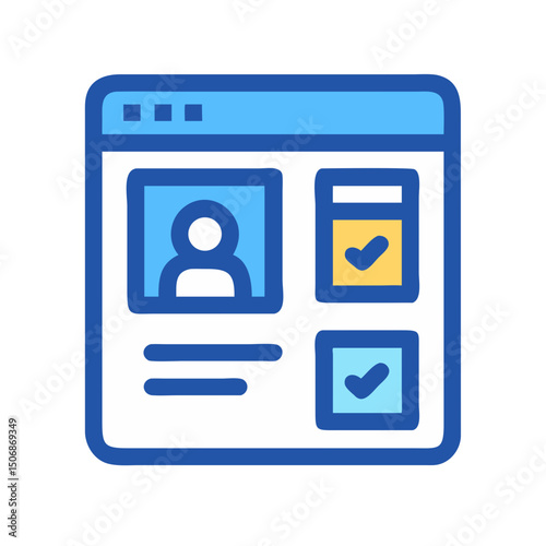 Online profile management interface for social media platform users