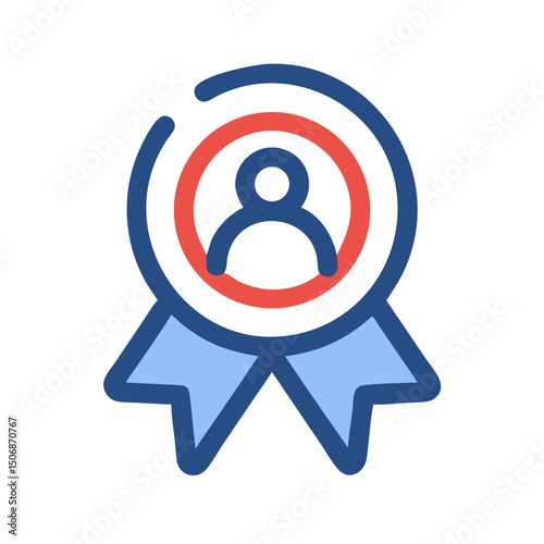 Personal achievement badge icon emphasizing skill and recognition reward