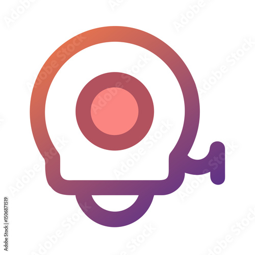 Gradient tape dispenser icon on White Background design element