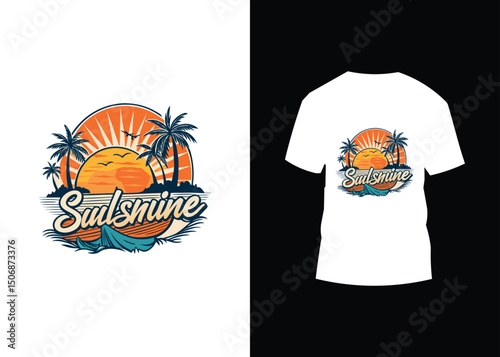 Fashionable blank t-shirt design concept for casual apparel print