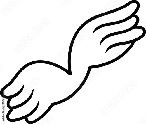 Chicken Wings Line Art Vector Illustration Food Clipart Design