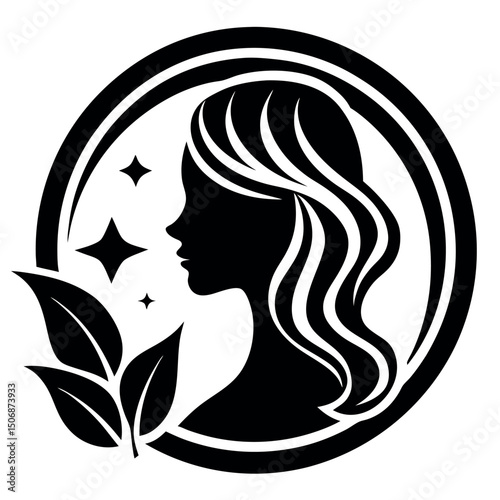 


      Beauty care logo vector art illustration.
