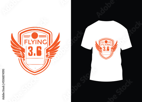 Fashionable vector t-shirt design concept for clothing apparel with a blank black cotton textile template