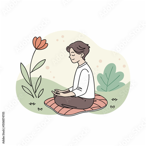 Serenity in Silence – Yoga & Meditation Silhouette