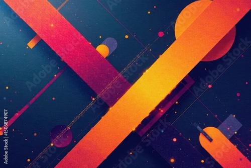 Geometric shapes, bold lines, abstract design, modern style , modern, clean