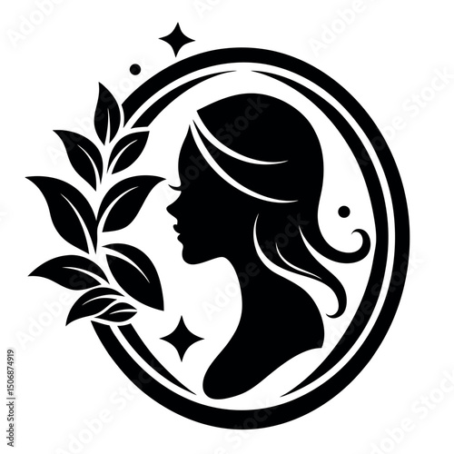 


      Beauty care logo vector art illustration.
