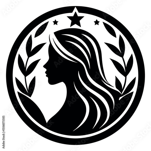 


      Beauty care logo vector art illustration.
