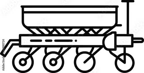 Space Exploration Vector Illustration of a Mars Rover
