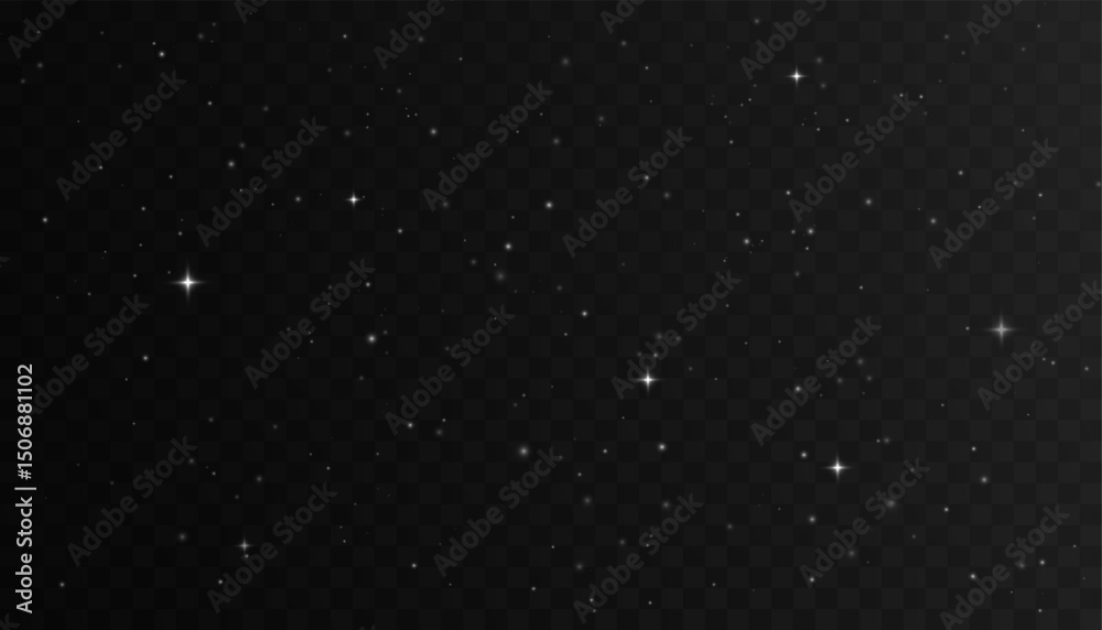 Obraz premium Glow light effect. Sparkling light or sparkling dust png. Vector illustration. Christmas flash, dust.