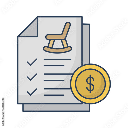 Retirement coverage :Vector Icon which can easily modify or edit