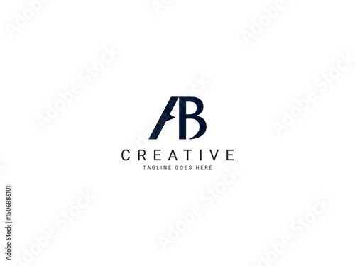 ab monogram letter logo