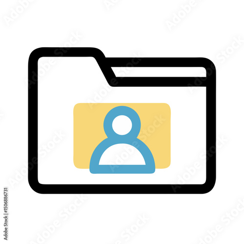 Person icon on background, symbolizing connection, user, profile