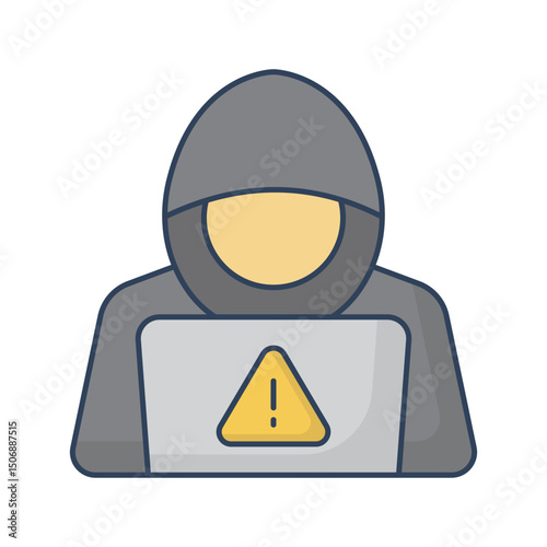 Hacker alert :Vector Icon which can easily modify or edit