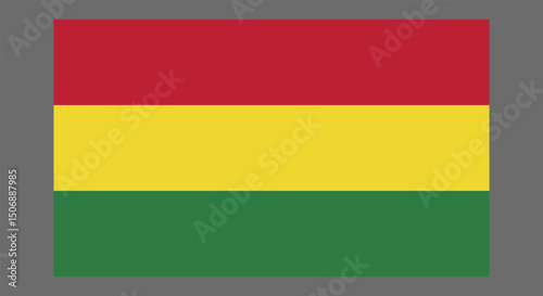 An illustration of the national flag of Bolivia