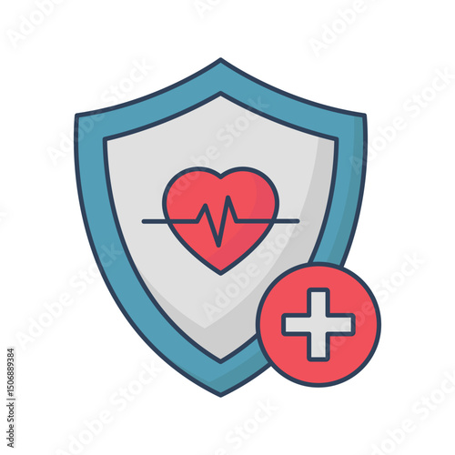 Health insurance :Vector Icon which can easily modify or edit